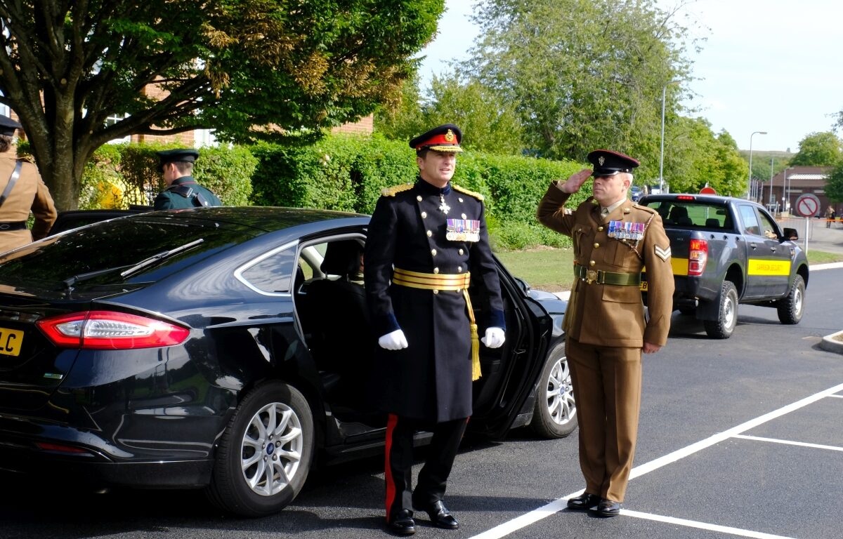 Gurkha Company (Tavoleto) formation parade in Warminster Gurkha