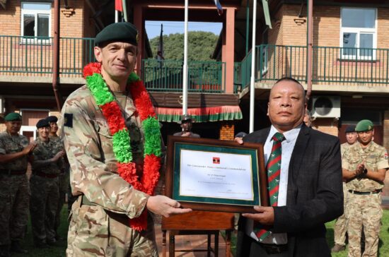 Commander Home Command's Brigade of Gurkhas Nepal visit and Commendations